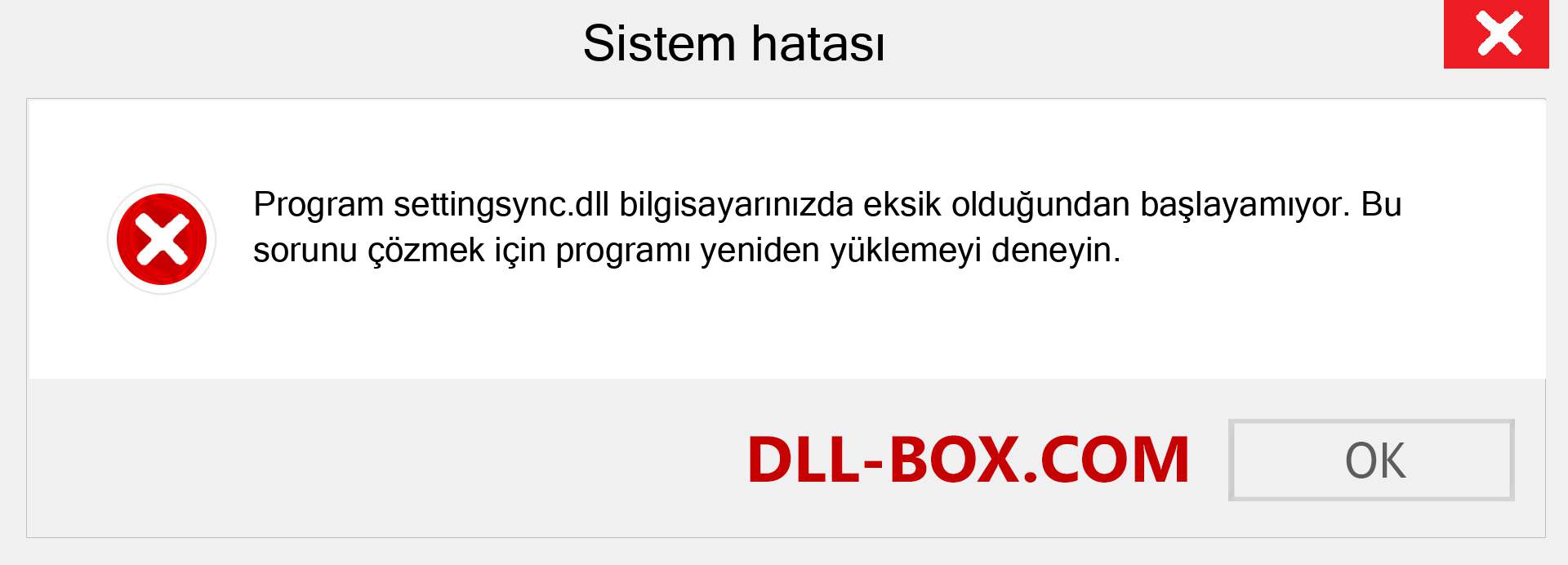 settingsync.dll dosyası eksik mi? Windows 7, 8, 10 için İndirin - Windows'ta settingsync dll Eksik Hatasını Düzeltin, fotoğraflar, resimler